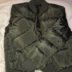 DARK GREEN FOREVER 21 JACKET!